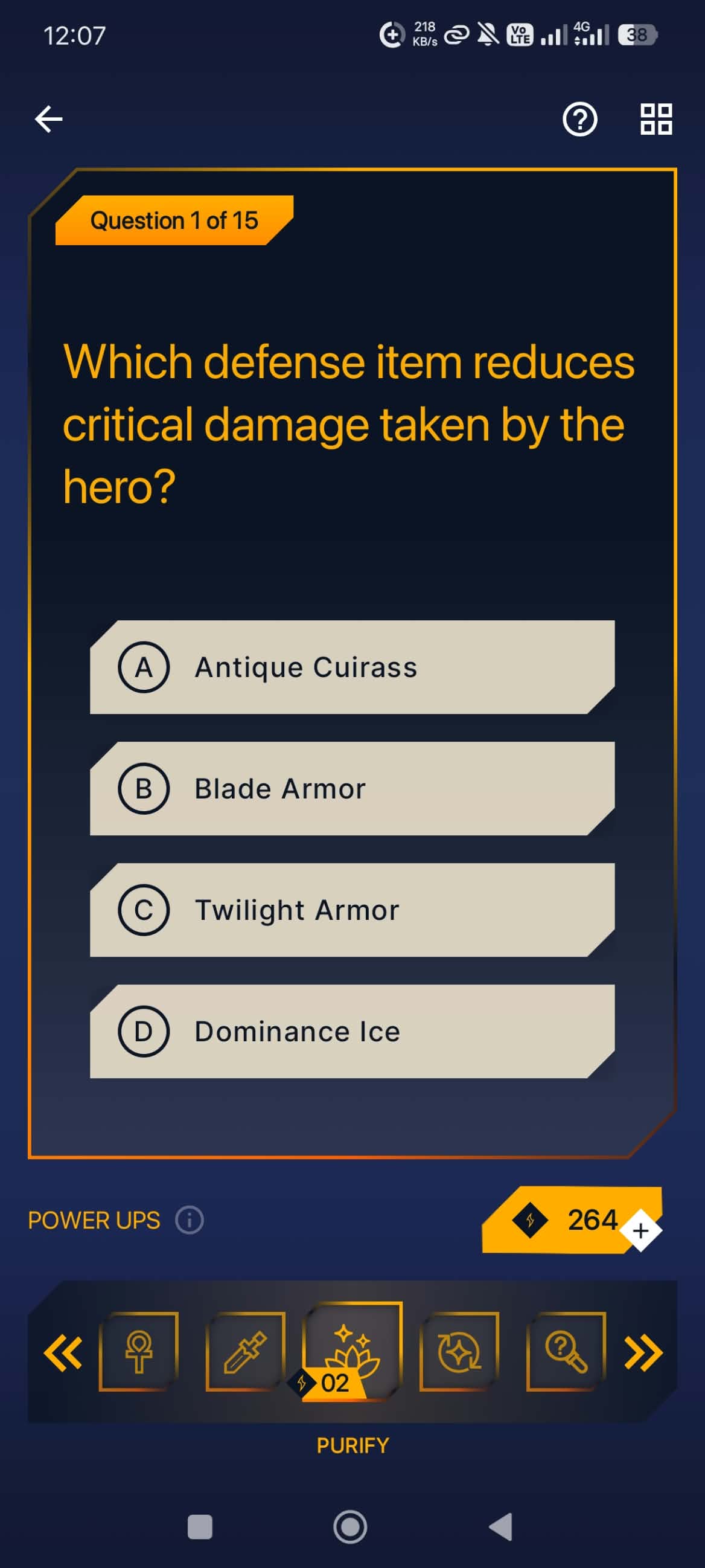 Interactive quiz